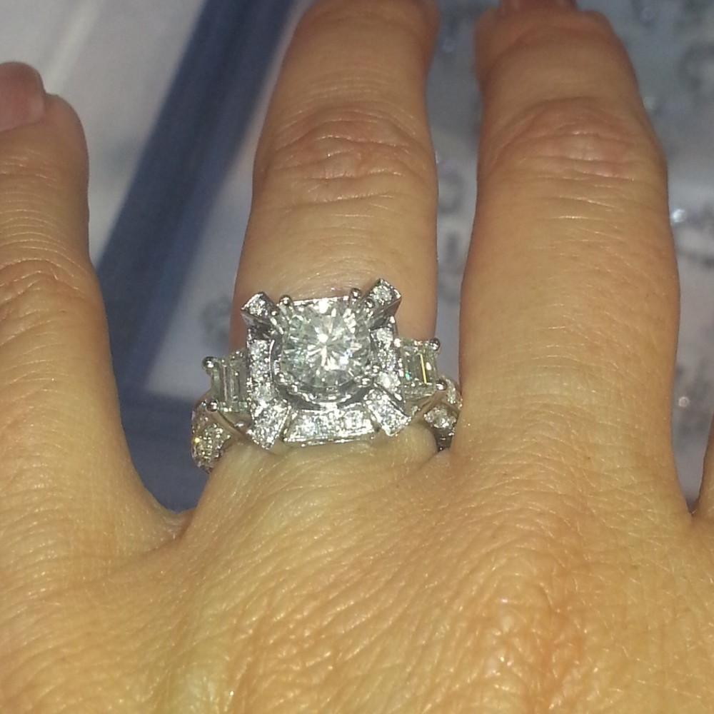 White Gold and Diamond Engagement Setting